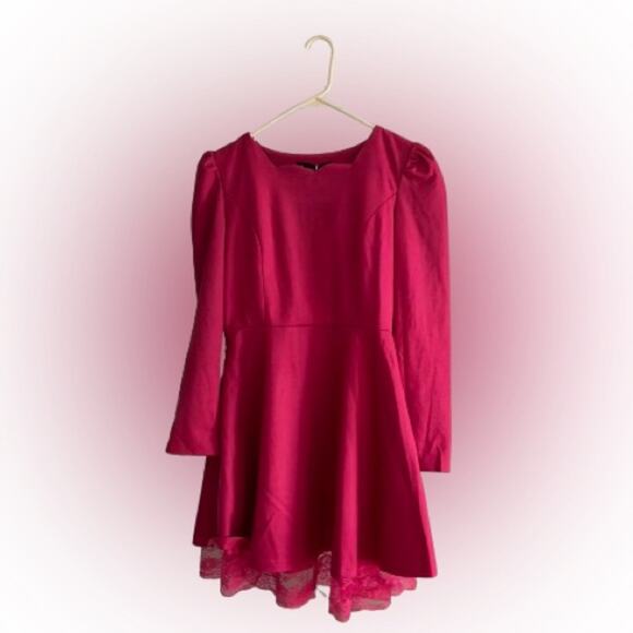 NWT Pink Puff Sleeve Dress Size XXL - Picture 1 of 10
